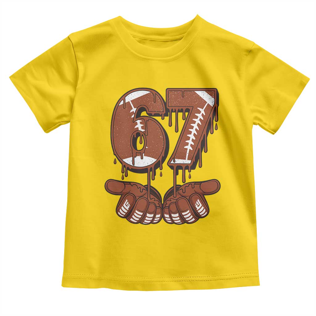 67 Six Seven Toddler T Shirt Funny Football Meme - Wonder Print Shop