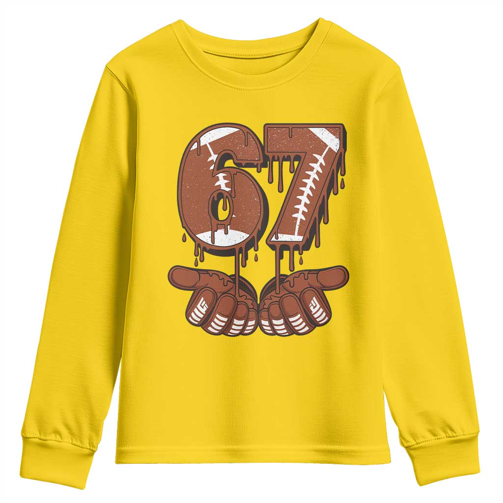 67 Six Seven Youth Sweatshirt Funny Football Meme - Wonder Print Shop