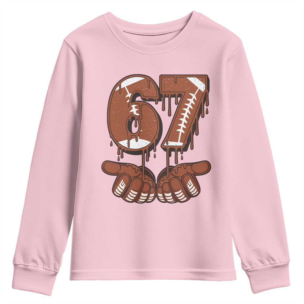 67 Six Seven Youth Sweatshirt Funny Football Meme - Wonder Print Shop