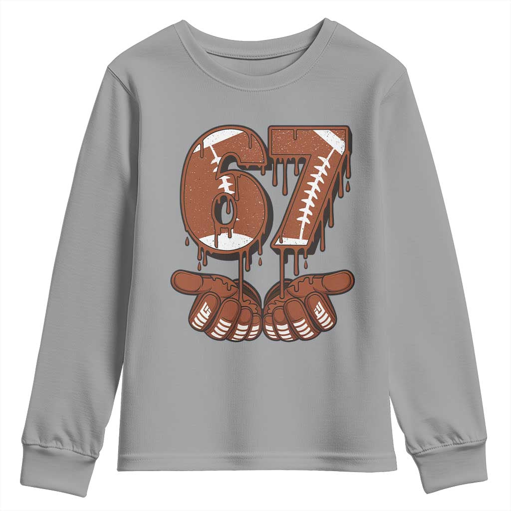 67 Six Seven Youth Sweatshirt Funny Football Meme - Wonder Print Shop