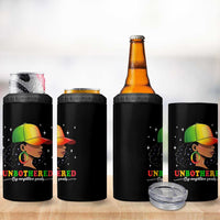 Afro African American 4 in 1 Can Cooler Tumbler Unbothered By Negative Souls Black Sassy Queen