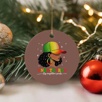 Afro African American Ceramic Ornament Unbothered By Negative Souls Black Sassy Queen