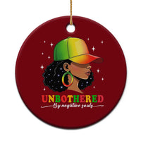 Afro African American Ceramic Ornament Unbothered By Negative Souls Black Sassy Queen