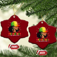 Afro African American Ceramic Ornament Unbothered By Negative Souls Black Sassy Queen