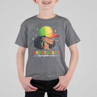 Afro African American T Shirt For Kid Unbothered By Negative Souls Black Sassy Queen