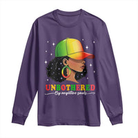 Afro African American Long Sleeve Shirt Unbothered By Negative Souls Black Sassy Queen