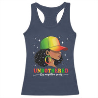 Afro African American Racerback Tank Top Unbothered By Negative Souls Black Sassy Queen