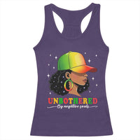 Afro African American Racerback Tank Top Unbothered By Negative Souls Black Sassy Queen