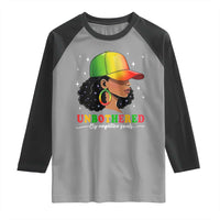 Afro African American Raglan Shirt Unbothered By Negative Souls Black Sassy Queen