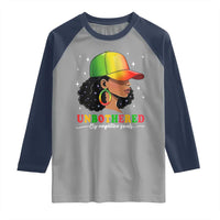 Afro African American Raglan Shirt Unbothered By Negative Souls Black Sassy Queen