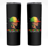 Afro African American Skinny Tumbler Unbothered By Negative Souls Black Sassy Queen