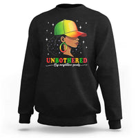 Afro African American Sweatshirt Unbothered By Negative Souls Black Sassy Queen