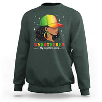 Afro African American Sweatshirt Unbothered By Negative Souls Black Sassy Queen