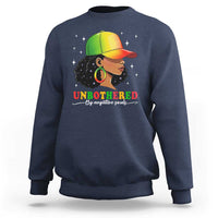 Afro African American Sweatshirt Unbothered By Negative Souls Black Sassy Queen