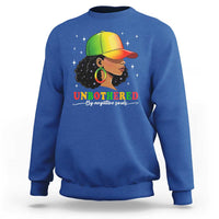 Afro African American Sweatshirt Unbothered By Negative Souls Black Sassy Queen