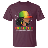Afro African American T Shirt Unbothered By Negative Souls Black Sassy Queen