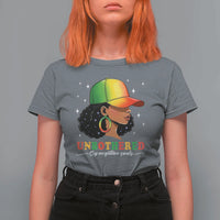 Afro African American T Shirt For Women Unbothered By Negative Souls Black Sassy Queen