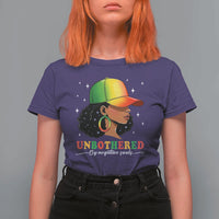 Afro African American T Shirt For Women Unbothered By Negative Souls Black Sassy Queen