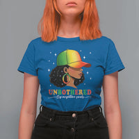 Afro African American T Shirt For Women Unbothered By Negative Souls Black Sassy Queen