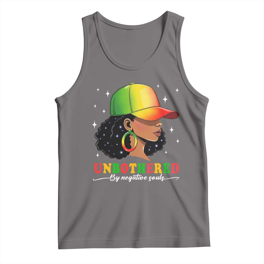 Afro African American Tank Top Unbothered By Negative Souls Black Sassy Queen