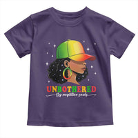 Afro African American Toddler T Shirt Unbothered By Negative Souls Black Sassy Queen