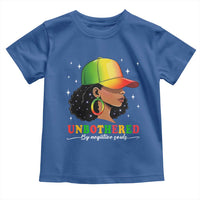 Afro African American Toddler T Shirt Unbothered By Negative Souls Black Sassy Queen