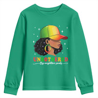 Afro African American Youth Sweatshirt Unbothered By Negative Souls Black Sassy Queen