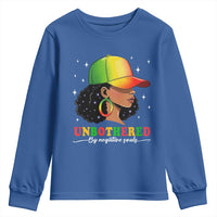 Afro African American Youth Sweatshirt Unbothered By Negative Souls Black Sassy Queen