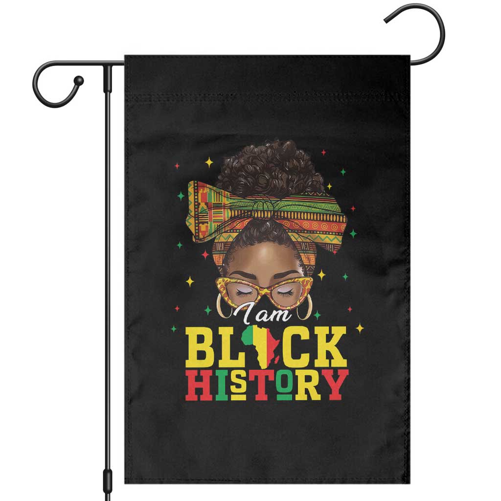 Black History Month Garden Flag Messy Pun Afro African American