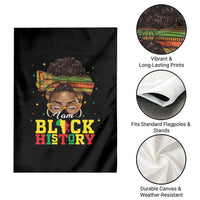 Black History Month Garden Flag Messy Pun Afro African American