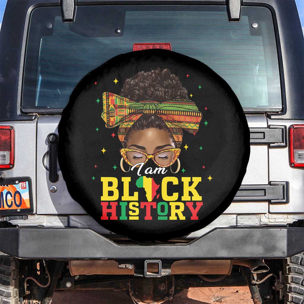 Black History Month Spare Tire Cover Messy Pun Afro African American
