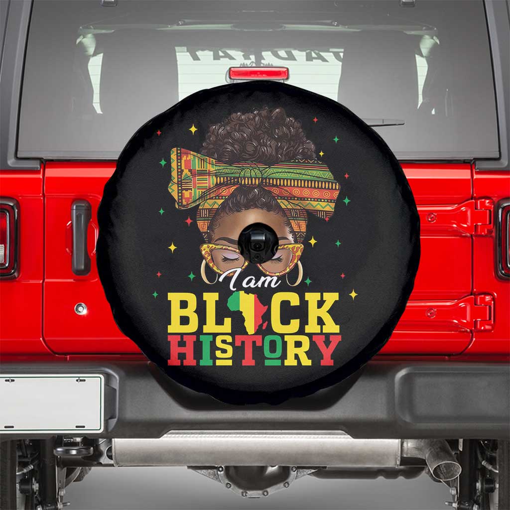 Black History Month Spare Tire Cover Messy Pun Afro African American