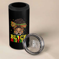 Black History Month 4 in 1 Can Cooler Tumbler Messy Pun Afro African American