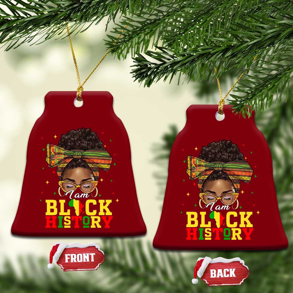 Black History Month Ceramic Ornament Messy Pun Afro African American