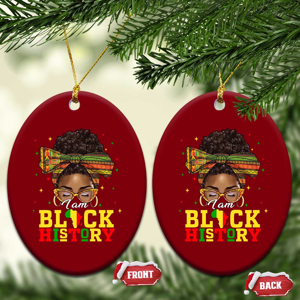Black History Month Ceramic Ornament Messy Pun Afro African American
