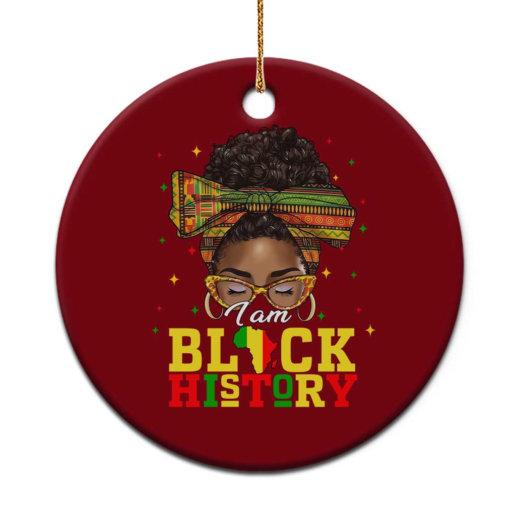 Black History Month Ceramic Ornament Messy Pun Afro African American
