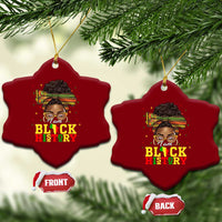 Black History Month Ceramic Ornament Messy Pun Afro African American
