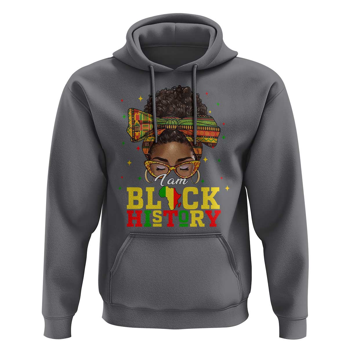 Black History Month Hoodie Messy Pun Afro African American