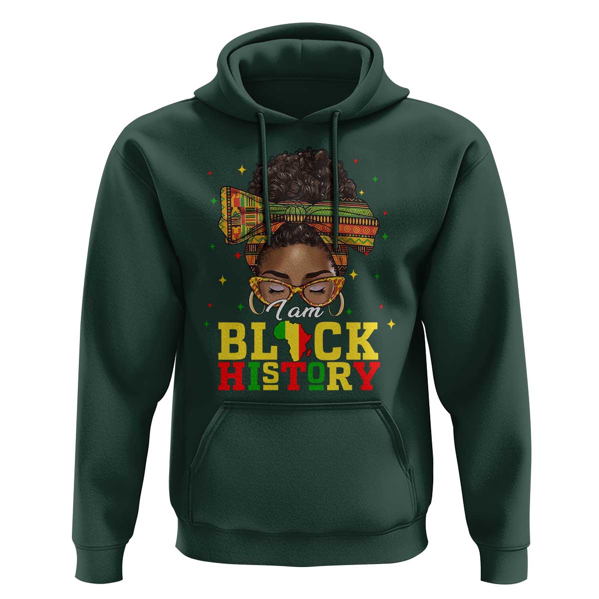 Black History Month Hoodie Messy Pun Afro African American