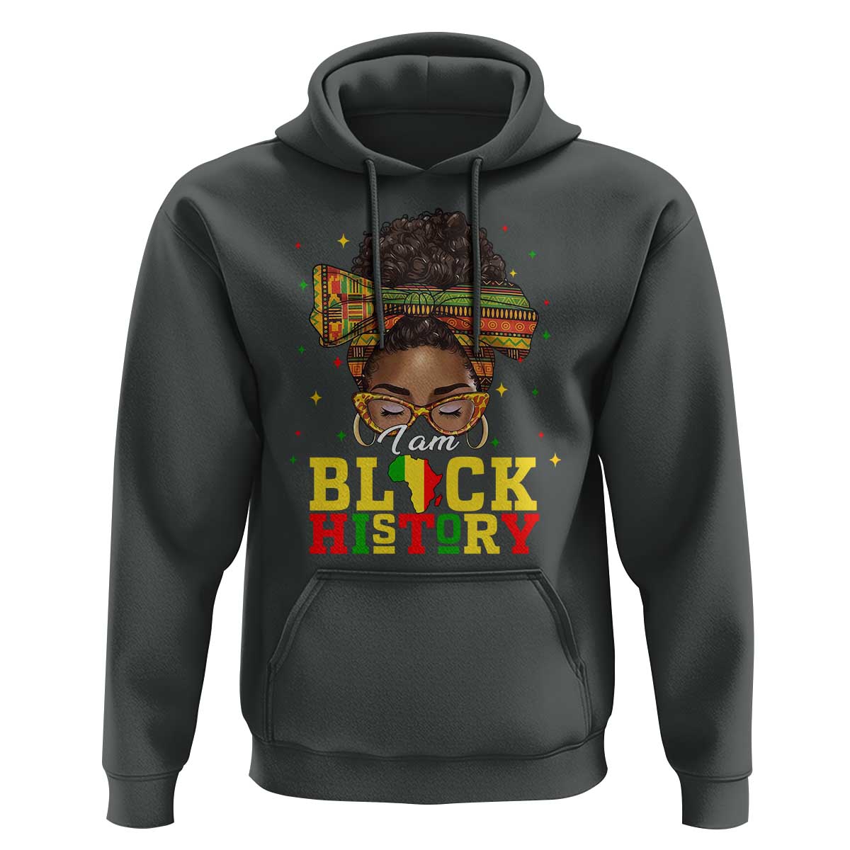 Black History Month Hoodie Messy Pun Afro African American