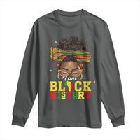 Black History Month Long Sleeve Shirt Messy Pun Afro African American
