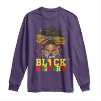 Black History Month Long Sleeve Shirt Messy Pun Afro African American