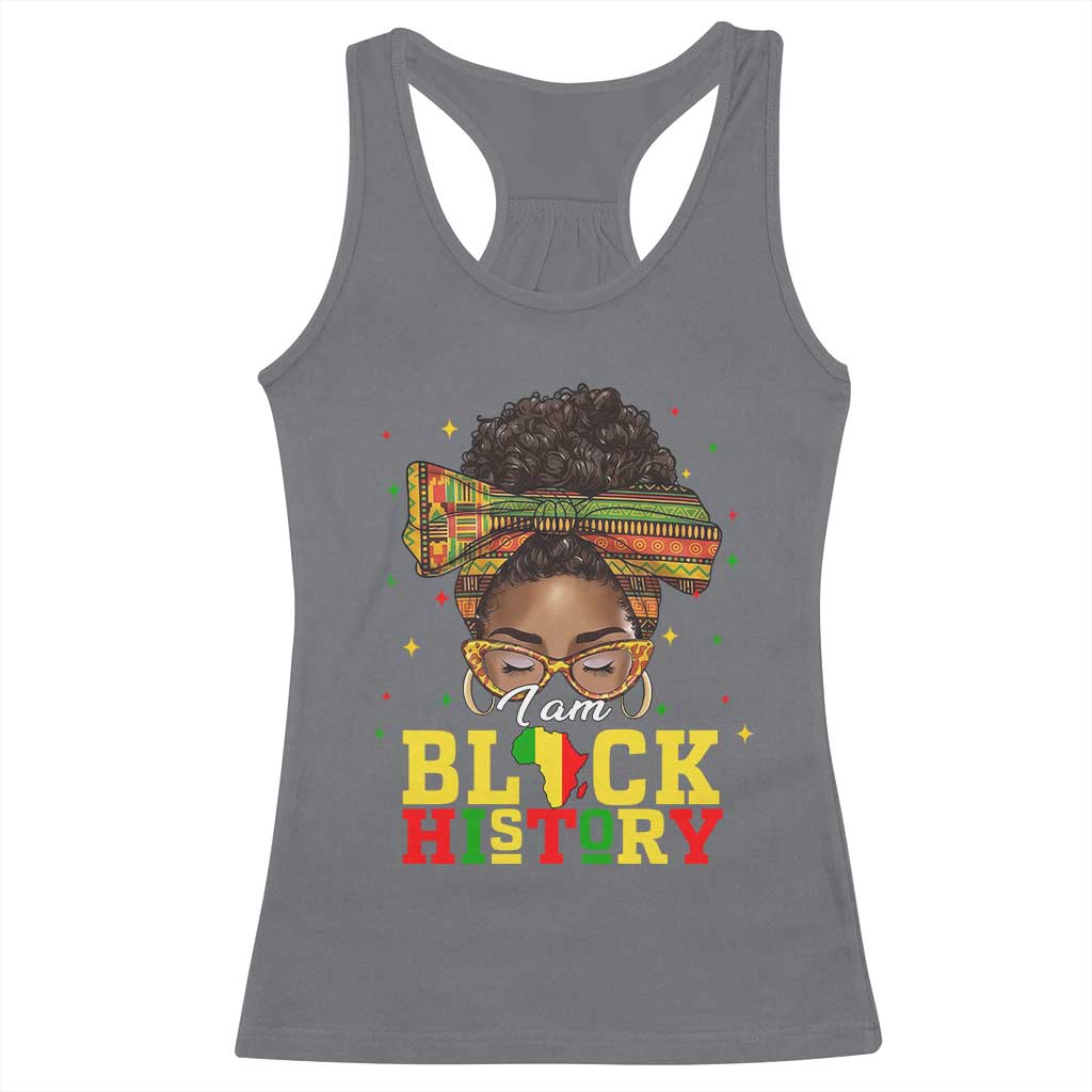 Black History Month Racerback Tank Top Messy Pun Afro African American