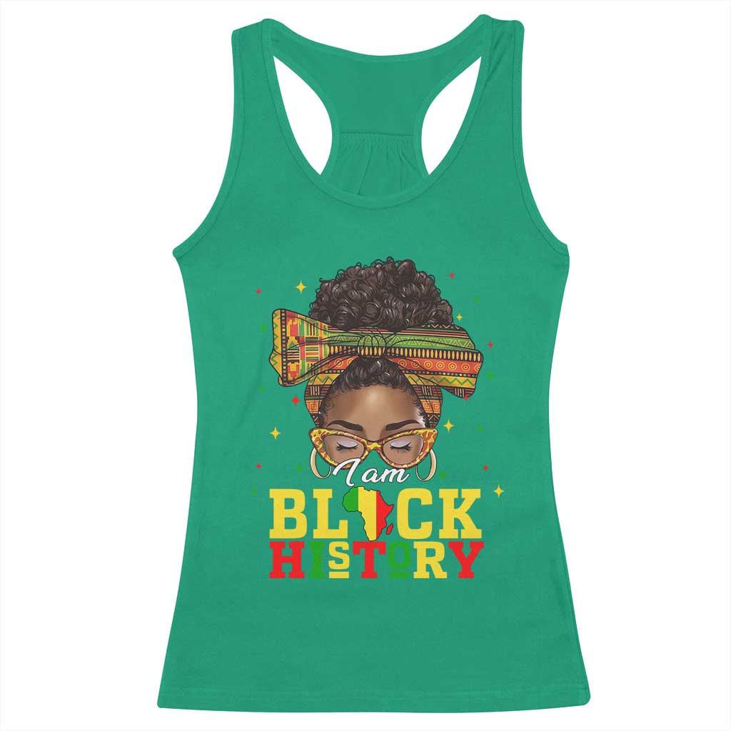 Black History Month Racerback Tank Top Messy Pun Afro African American