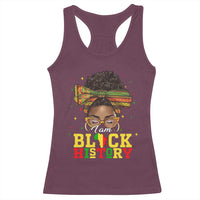 Black History Month Racerback Tank Top Messy Pun Afro African American