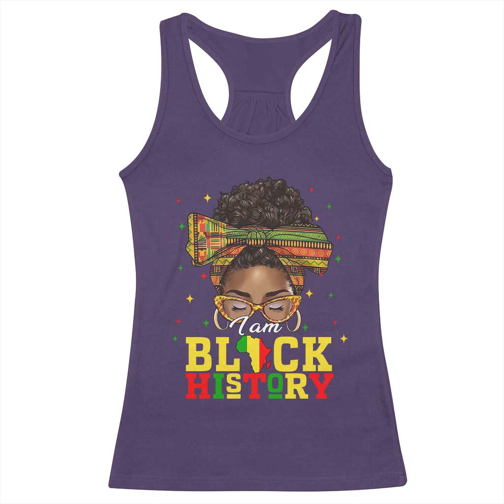 Black History Month Racerback Tank Top Messy Pun Afro African American