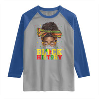 Black History Month Raglan Shirt Messy Pun Afro African American