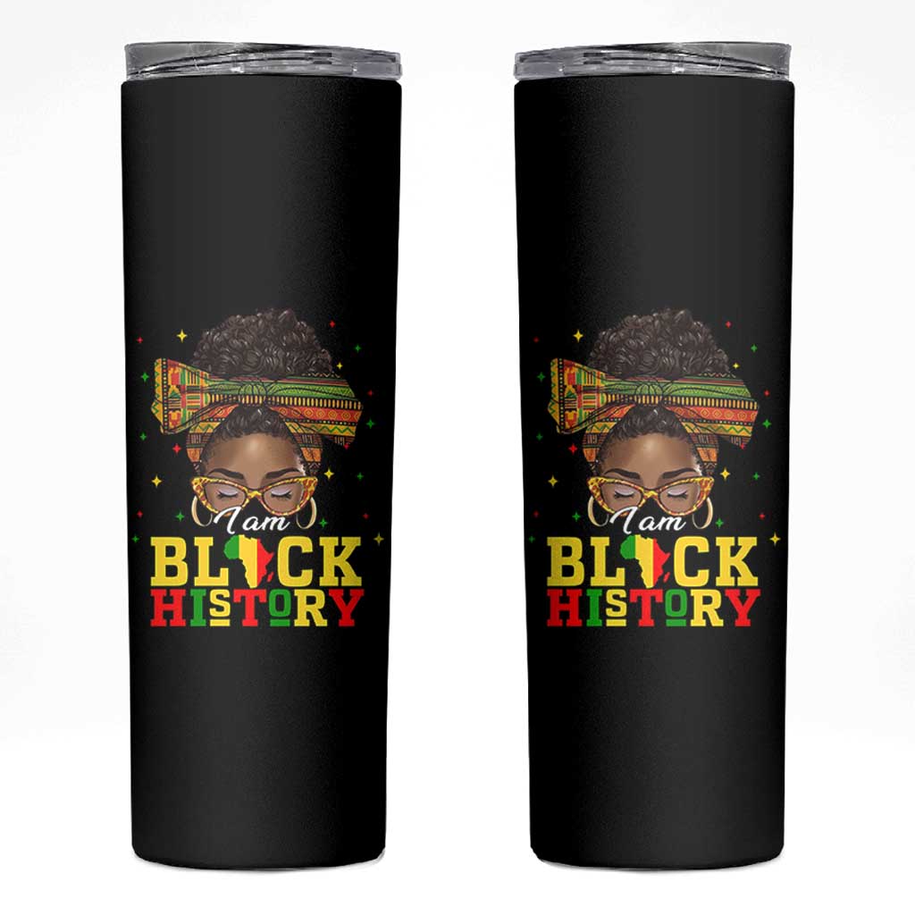 Black History Month Skinny Tumbler Messy Pun Afro African American