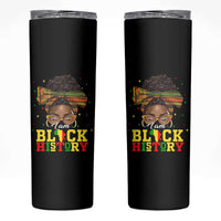 Black History Month Skinny Tumbler Messy Pun Afro African American