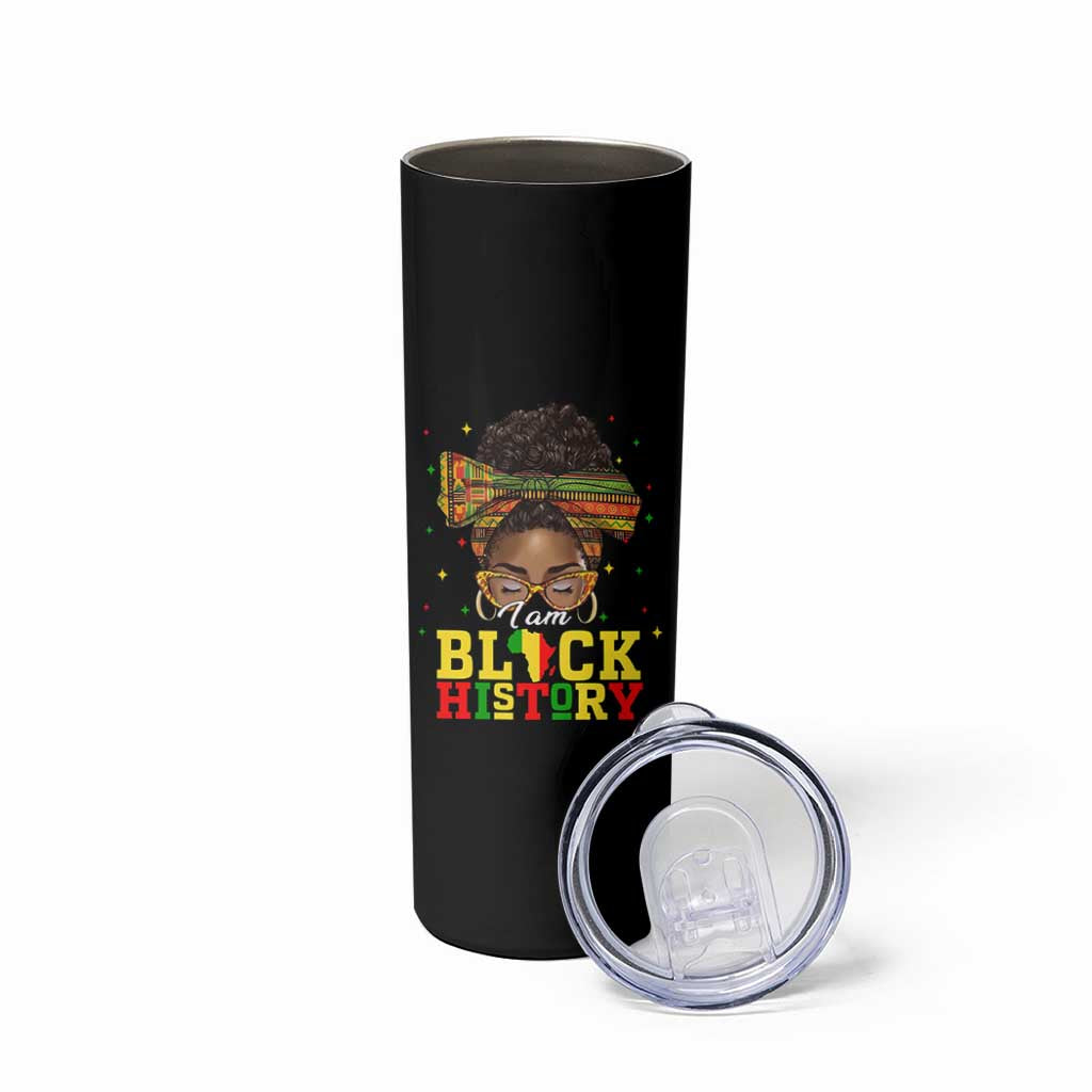 Black History Month Skinny Tumbler Messy Pun Afro African American